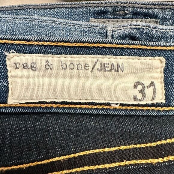Rag & Bone Low Rise Stretch Skinny Denim Jeans Medium Wash Size 31 - Picture 5 of 6